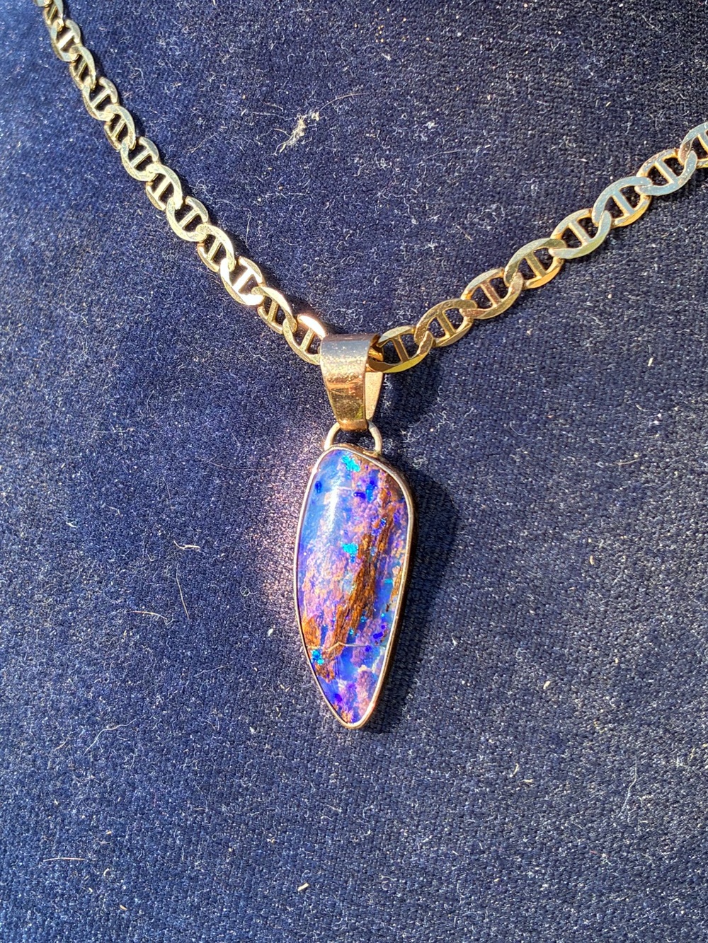 Pipe Opal Pendant (14K Gold) - Picture 3 of 16